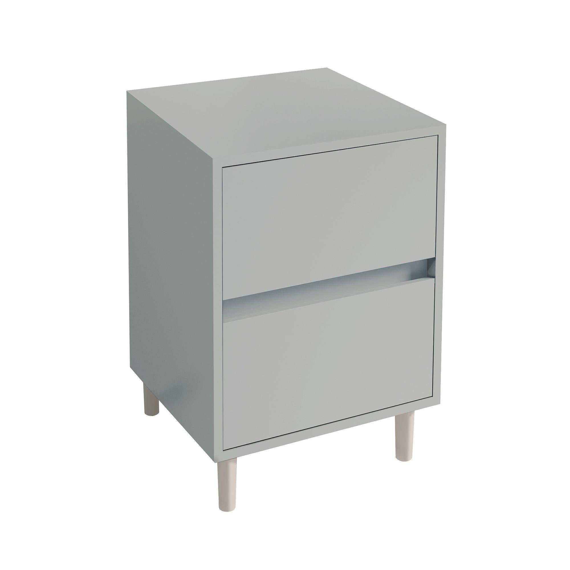 2 Drawer Soft Close Bedside Chest Of Drawers Table - Bedrooms Plus