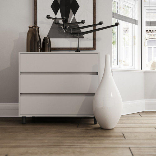 3 Drawer Soft Close Soft Close Bedside Chest Of Drawers Table - Bedrooms Plus