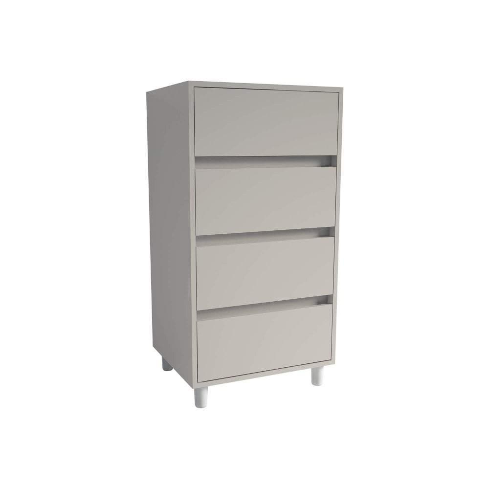 4 Drawer Tallboy Soft Close Bedside Chest Of Drawers Table - Bedrooms Plus
