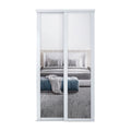 Spacepro Shaker 2 Door sliding wardrobe Kit Mirror White frame (w)1145mm
