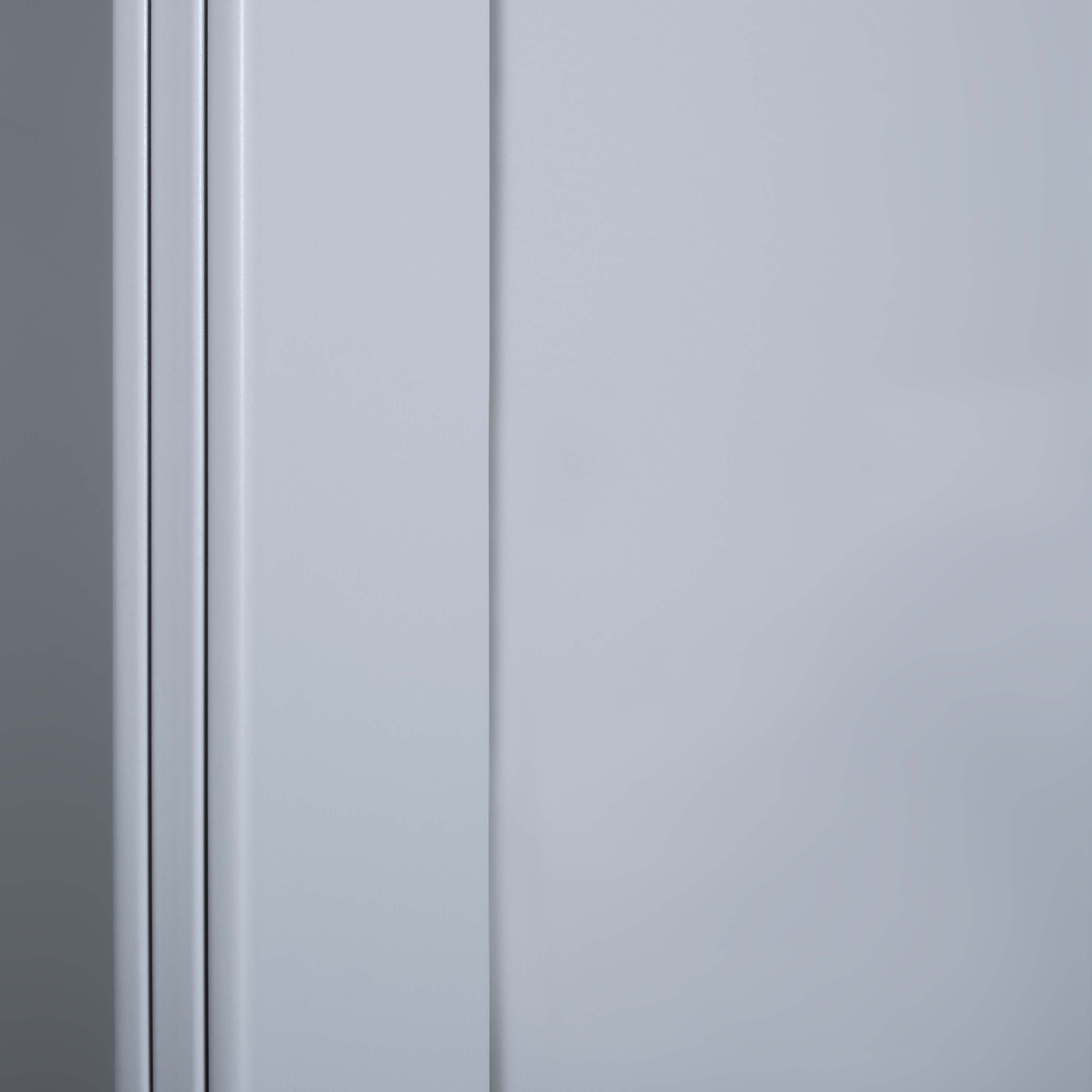 Spacepro Shaker 2 Door sliding wardrobe Kit Mirror Cashmere frame (w)1449mm