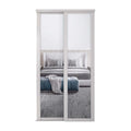 Spacepro Shaker 2 Door sliding wardrobe Kit Mirror Cashmere frame (w)1753mm