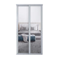 Spacepro Shaker 2 Door sliding wardrobe Kit Mirror Dove Grey frame (w)1753mm
