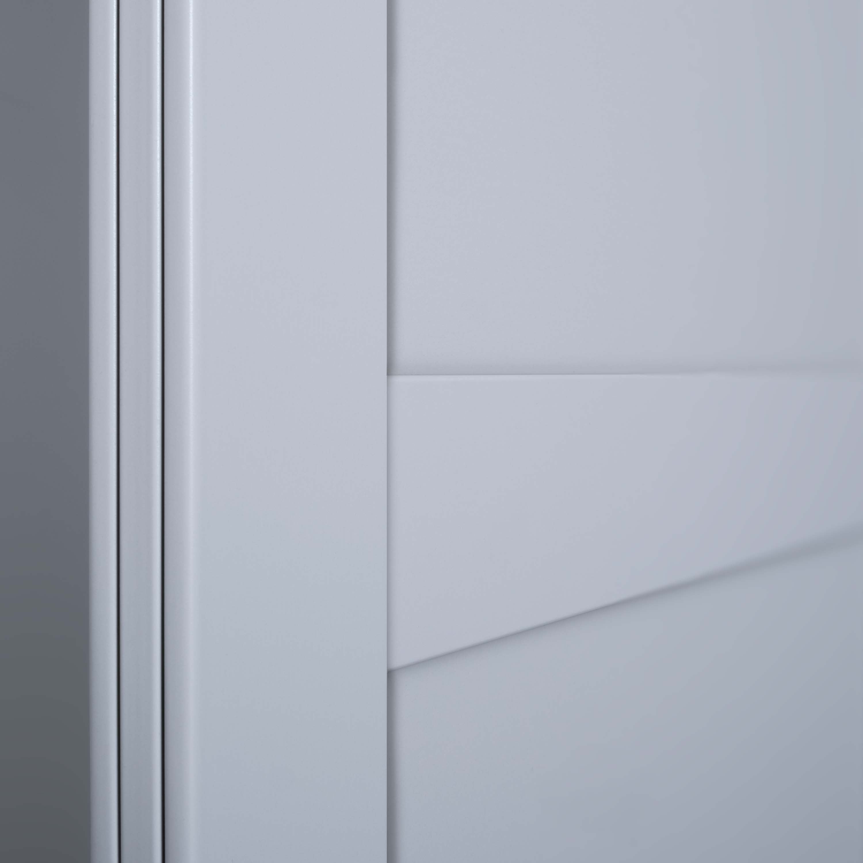 Spacepro Shaker 3 Door sliding wardrobe Kit Mirror White frame (w)2136mmmm