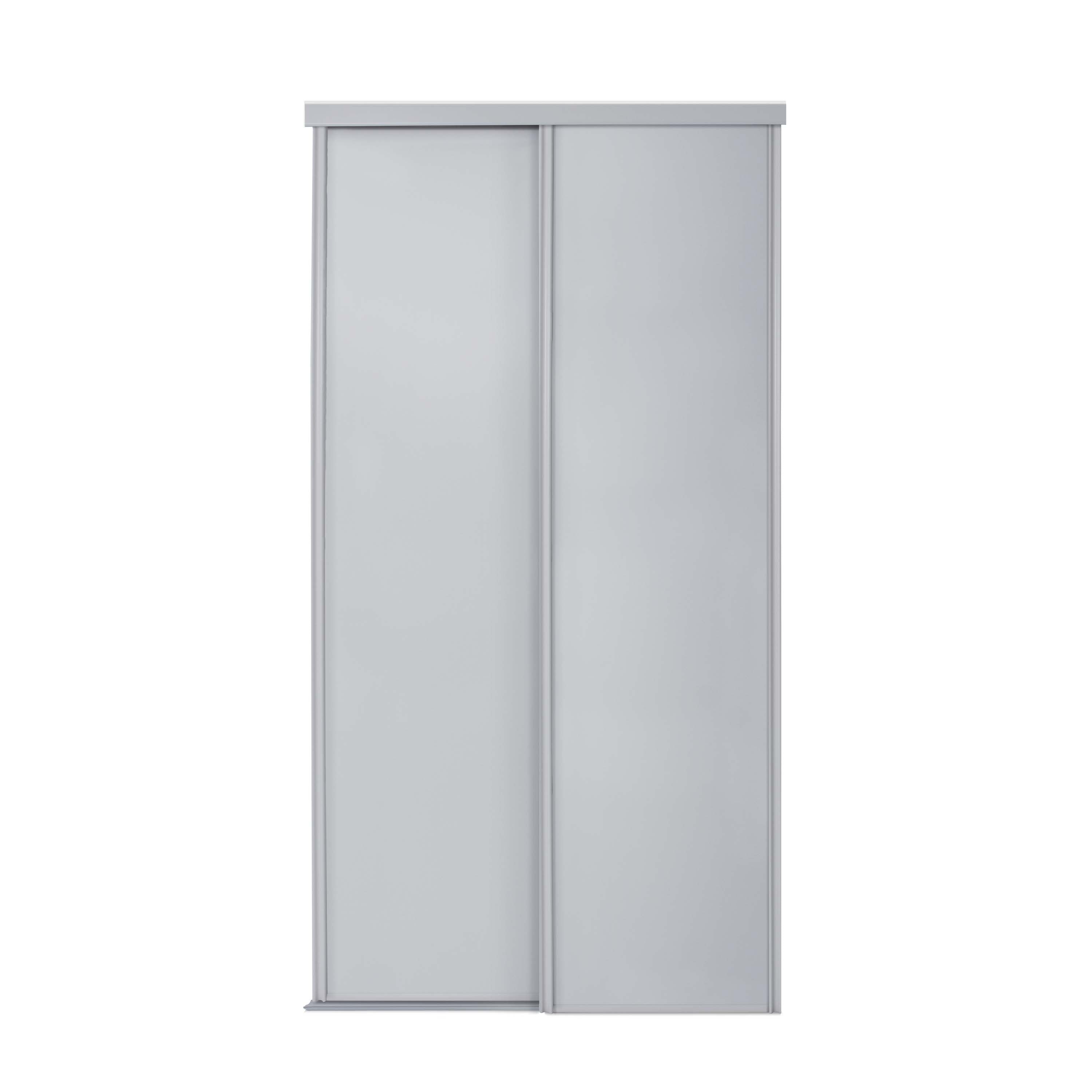 Spacepro Classic 2 Door sliding wardrobe Kit Dove Grey Panel (w)1489mm