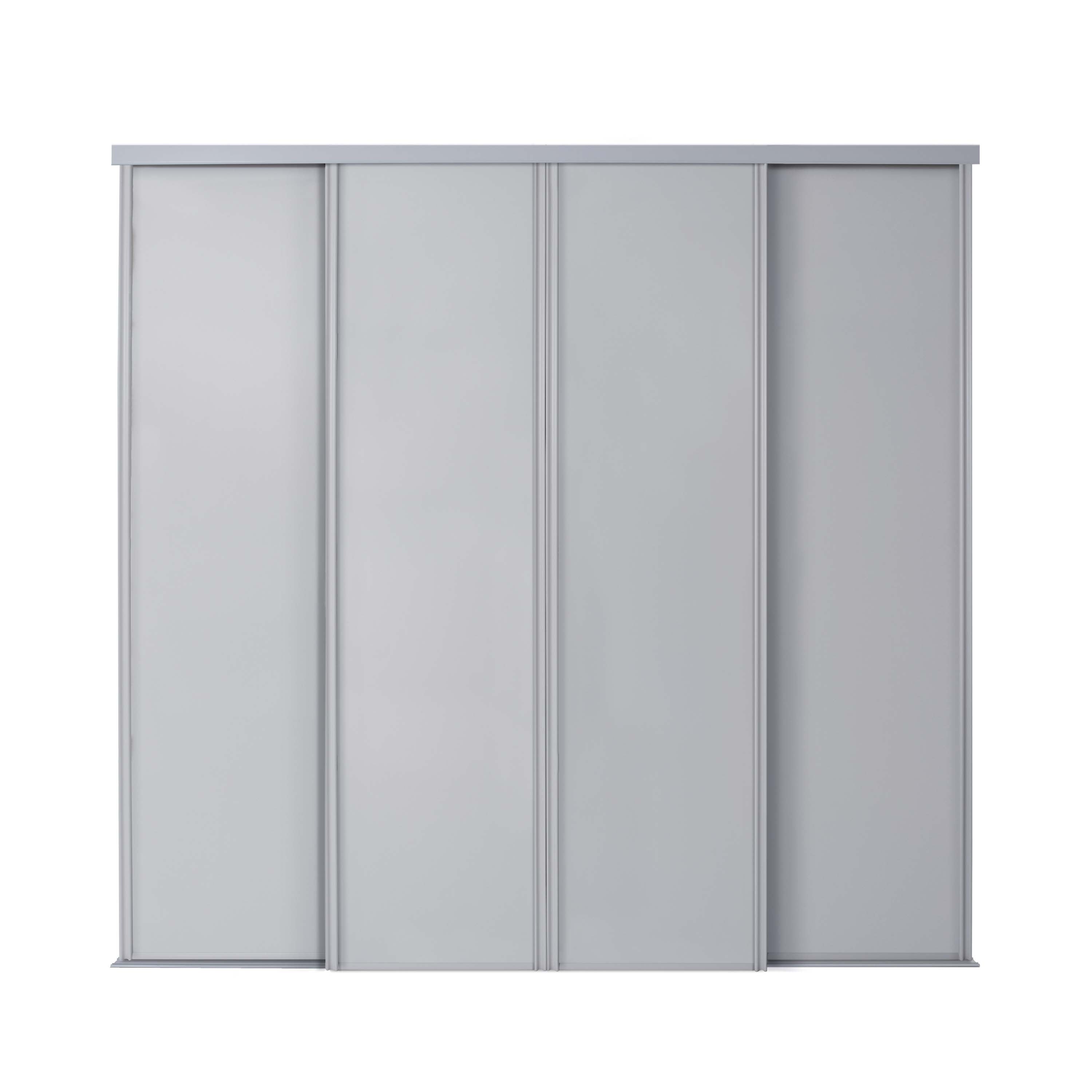 Spacepro Classic 4 Door sliding wardrobe Kit Dove Grey Panel (w)2978mm