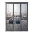 Spacepro Shaker 3 Door sliding wardrobe Kit 3 x Mirror with Graphite frame (w)2592mm