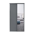 Spacepro Classic 2 Door sliding wardrobe Kit Graphite frame 1 x Panel 1 x Mirror (w)1185mm