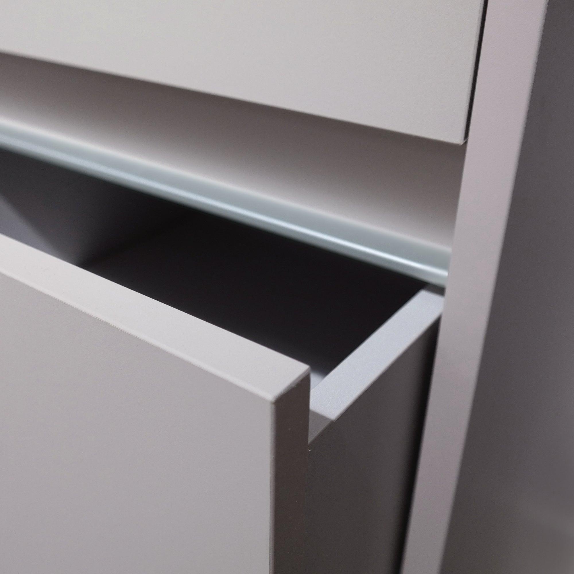 Cashmere 3 Drawer Soft Close Wardrobe Shelving Unit with Hanging Bars - Bedrooms Plus